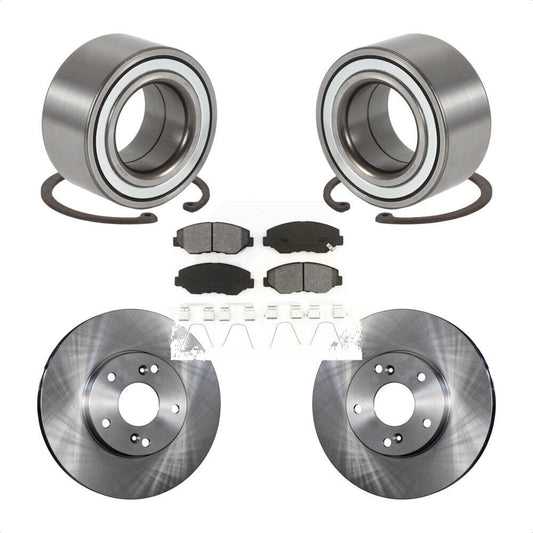 Wheel Bearing Disc Brake Rotor And Pads Front Kit For 2003-2011 Honda Element EX