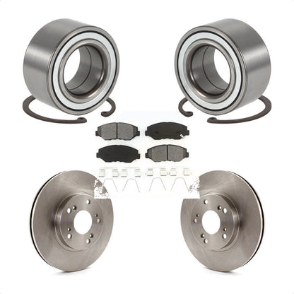 Wheel Bearing Disc Brake Rotors And Semi-Metallic Pads Front Kit For Honda CR-V