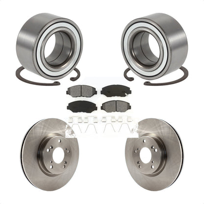 Wheel Bearing Disc Brake Rotors And Pads Front Kit For 2005-2006 Honda CR-V