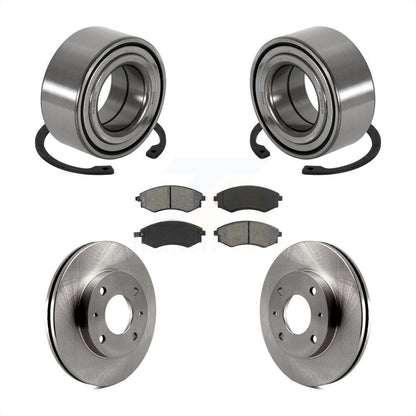 Wheel Bearing Disc Brake Rotors And Pads Front Kit For 1999-2000 Hyundai Sonata