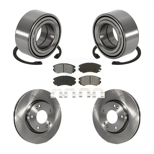 Wheel Bearing Disc Brake Rotors And Pads Front Kit For Hyundai Tiburon