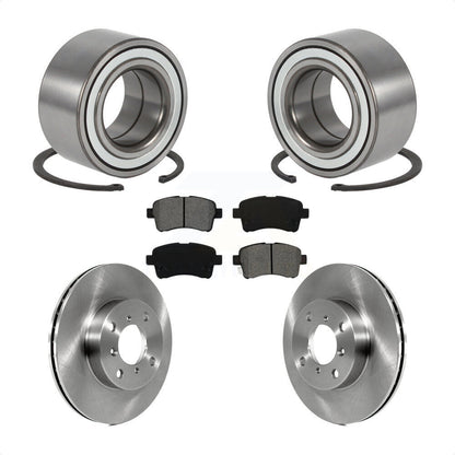 Wheel Bearing Disc Brake Rotors And Pads Front Kit For 2002-2005 Suzuki Aerio
