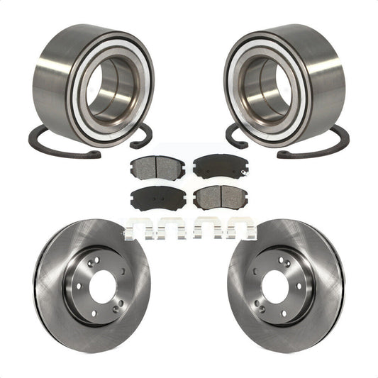 Wheel Bearing Disc Brake Rotors And Pads Front Kit For Hyundai Tiburon