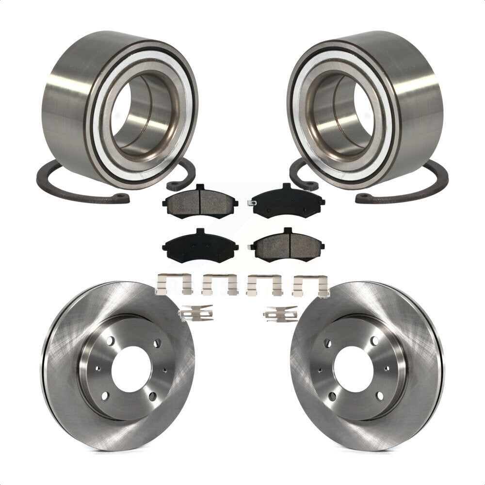 Wheel Bearing Disc Brake Rotors And Pads Front Kit For Hyundai Elantra