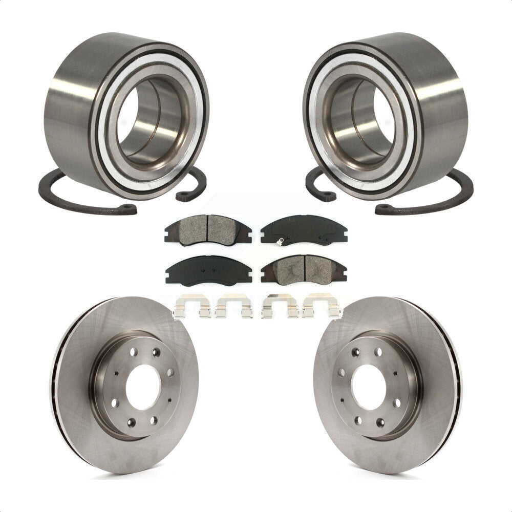 Wheel Bearing Disc Brake Rotors And Pads Front Kit For Kia Spectra Spectra5
