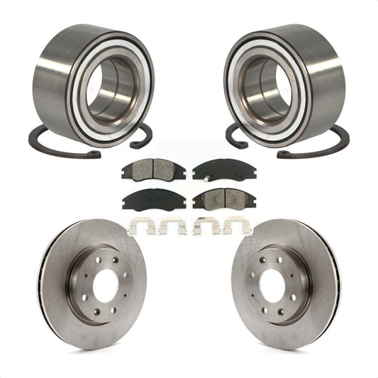 Wheel Bearing Disc Brake Rotors And Pads Front Kit For Kia Spectra Spectra5
