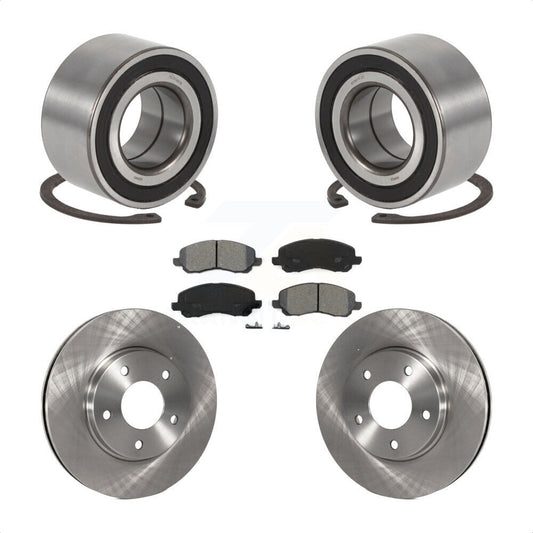 Wheel Bearing Disc Brake Rotor And Pad Front Kit For Mitsubishi Lancer Outlander