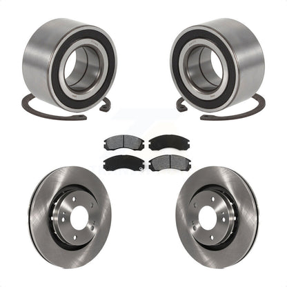 Wheel Bearing Disc Brake Rotor Pads Front Kit For 2005-2006 Mitsubishi Outlander
