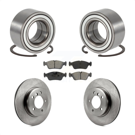Wheel Bearing Disc Brake Rotors And Pads Front Kit For 2001-2005 BMW 325i 325xi