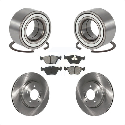 Wheel Bearing Disc Brake Rotors And Pads Front Kit For 2001-2005 BMW 330i 330xi