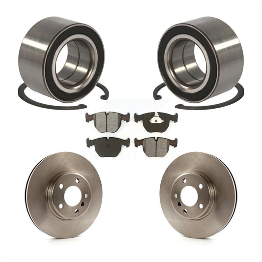 Wheel Bearing Disc Brake Rotors And Semi-Metallic Pads Front Kit For BMW X5
