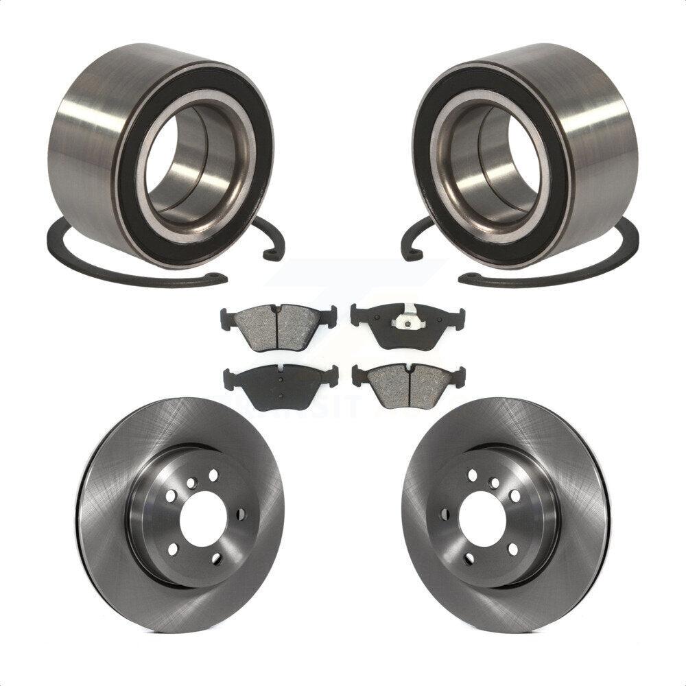 Wheel Bearing Disc Brake Rotors And Pads Front Kit For 2004-2010 BMW X3