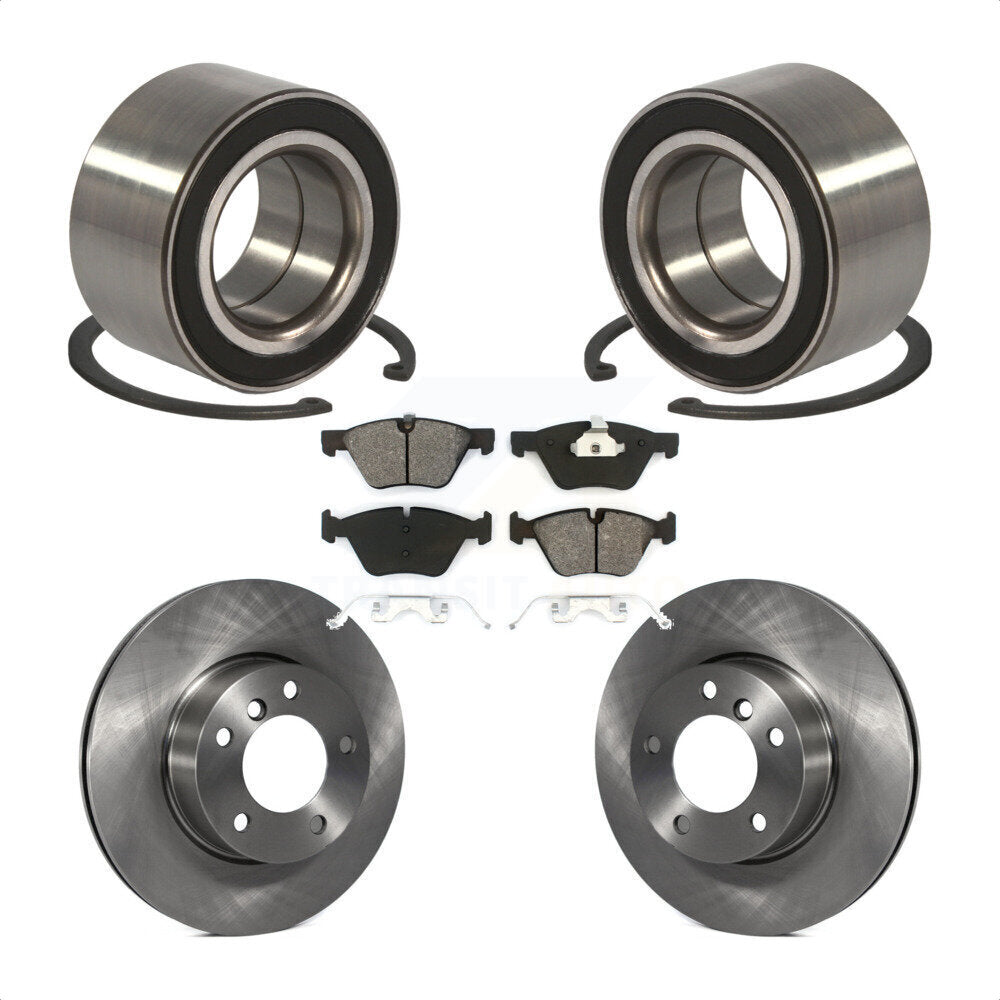 Wheel Bearing Disc Brake Rotors And Pads Front Kit For BMW 328xi 325xi