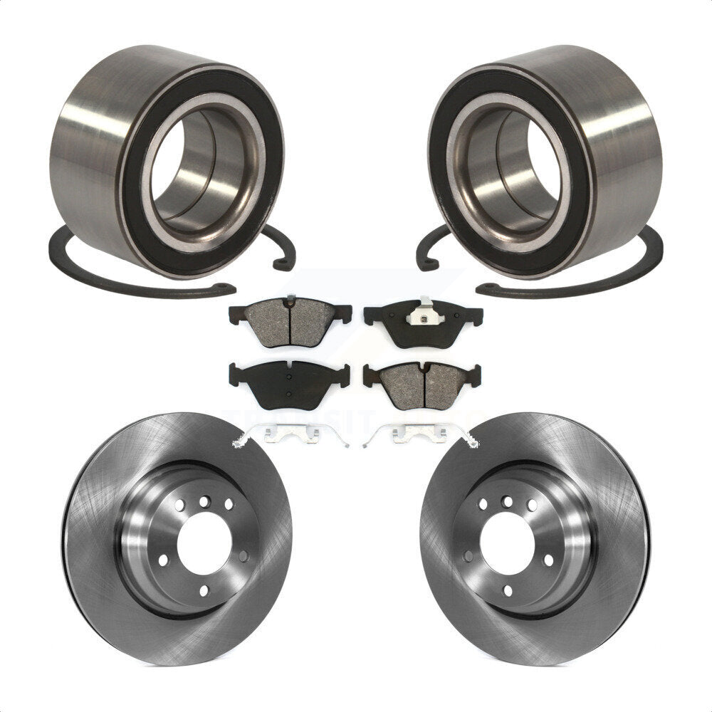 Wheel Bearing Disc Brake Rotors And Pads Front Kit For 2006 BMW 330xi