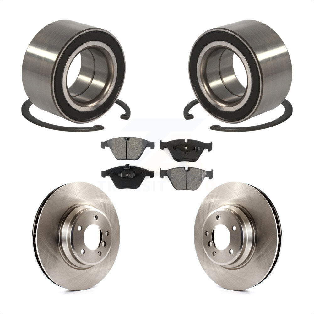 Wheel Bearing Disc Brake Rotors And Pads Front Kit For BMW 335i xDrive 335xi