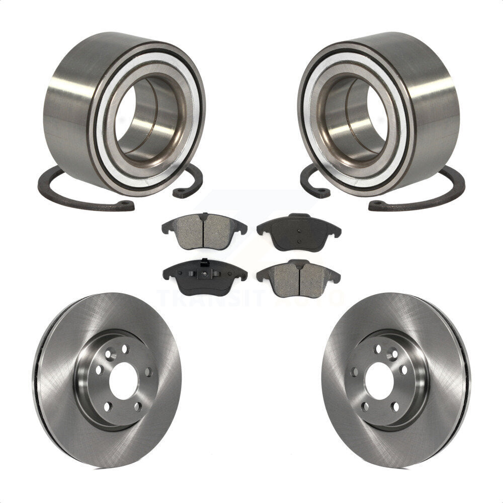 Wheel Bearing Disc Brake Rotors And Pads Front Kit For Land Rover Range Evoque