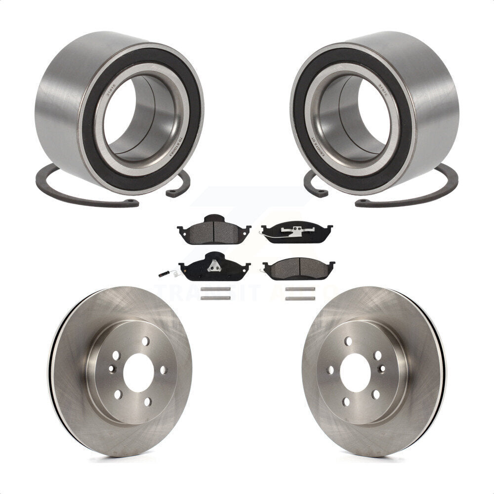 Wheel Bearing Disc Brake Rotor Pad Front Kit For Mercedes-Benz ML320 ML350 ML430
