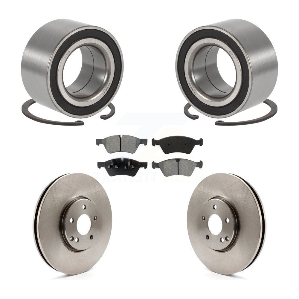 Wheel Bearing Disc Brake Rotors And Pads Front Kit For Mercedes-Benz E550 E500