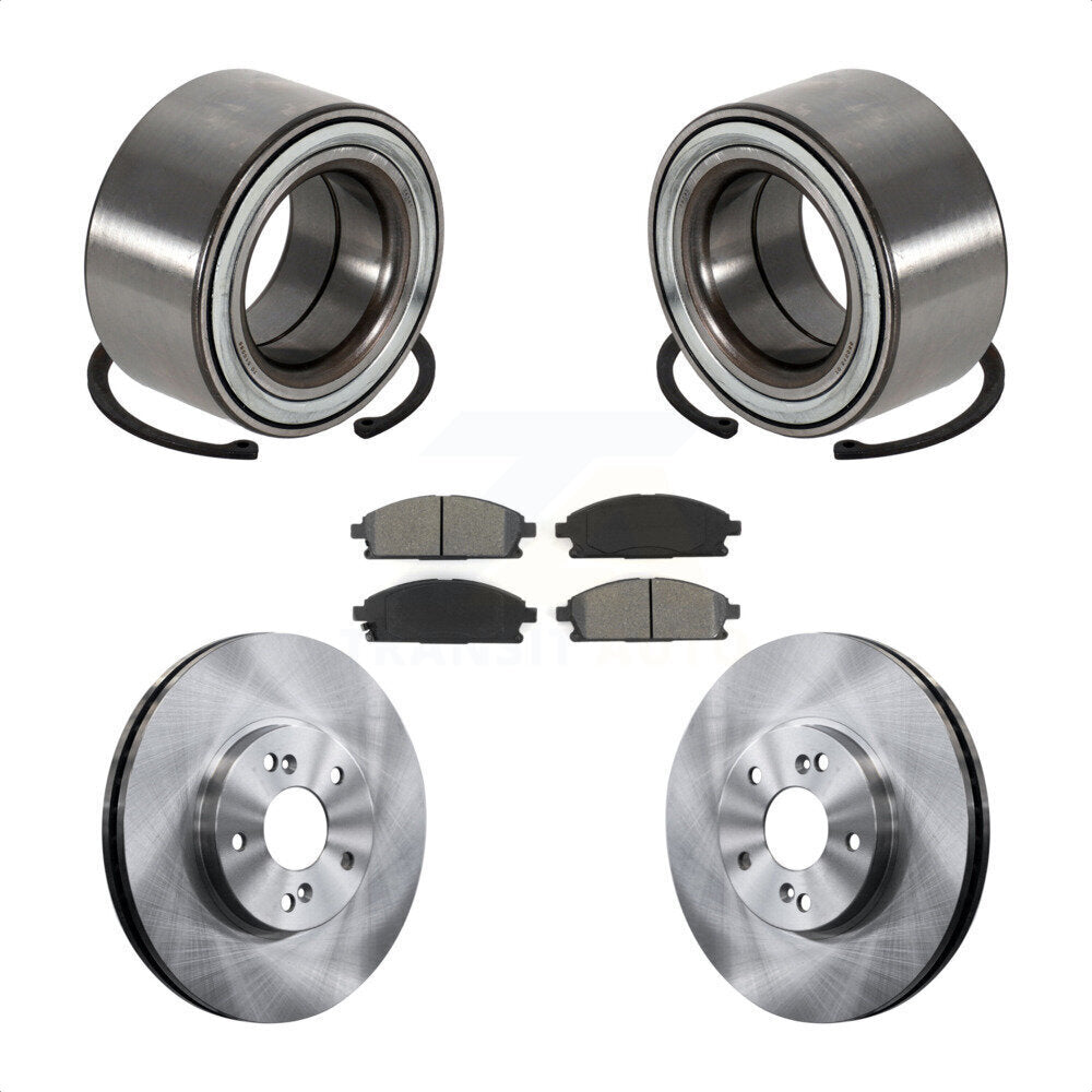 Wheel Bearing Disc Brake Rotors And Pads Front Kit For 2003-2006 Acura MDX