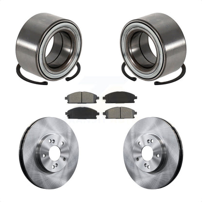 Wheel Bearing Disc Brake Rotors And Pads Front Kit For 2003-2006 Acura MDX