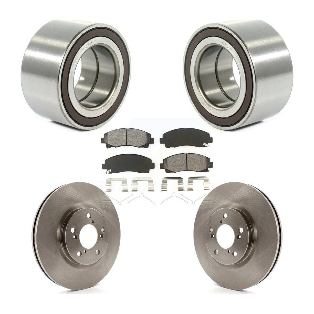 Wheel Bearing Disc Brake Rotors And Pads Front Kit For 2006-2014 Honda Ridgeline