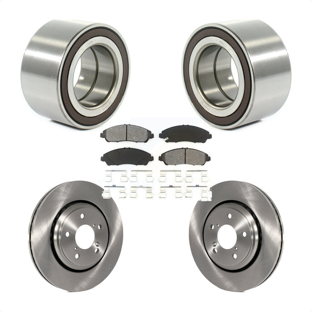 Wheel Bearing Disc Brake Rotors And Pads Front Kit For 2017-2019 Honda Ridgeline