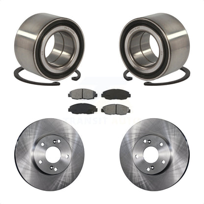 Wheel Bearing Brake Rotor Pads Front Kit For 14-15 Honda Civic Touring with 1.8L