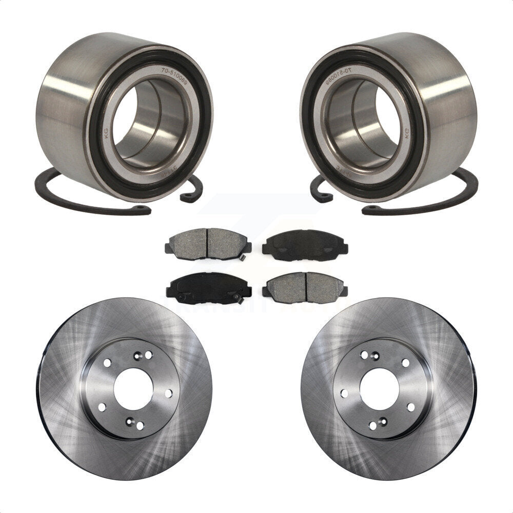 Wheel Bearing Disc Brake Rotor & Pad Front Kit For 2011 Honda Civic GX with 1.8L