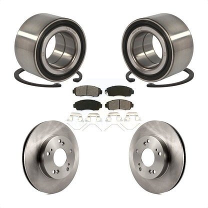 Wheel Bearing Disc Brake Rotors And Semi-Metallic Pads Front Kit For Honda Civic