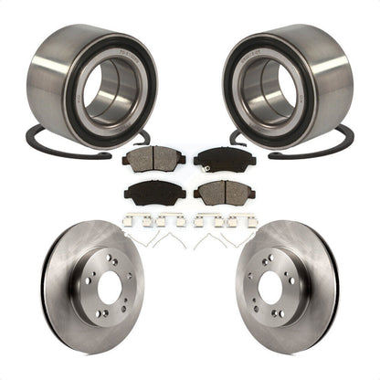 Wheel Bearing Disc Brake Rotors And Pads Front Kit For Honda Civic Acura ILX