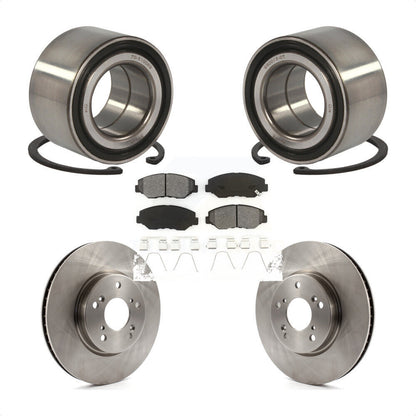 Wheel Bearing Disc Brake Rotors And Semi-Metallic Pads Front Kit For Honda Civic