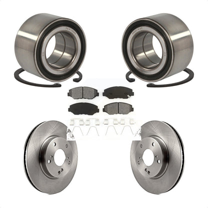 Wheel Bearing Disc Brake Rotors And Semi-Metallic Pads Front Kit For Honda Civic