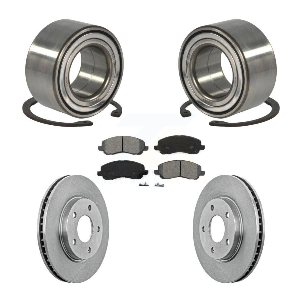Wheel Bearing Disc Brake Rotor Pad Front Kit For Mitsubishi Lancer Dodge Caliber
