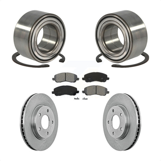 Wheel Bearing Disc Brake Rotor Pad Front Kit For Mitsubishi Lancer Dodge Caliber