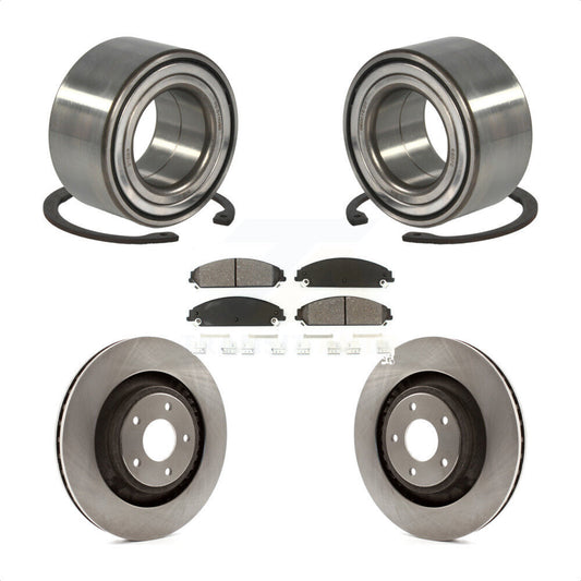 Wheel Bearing Disc Brake Rotor & Pad Front Kit For 2008-2009 Dodge Caliber SRT-4