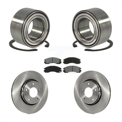 Wheel Bearing Brake Rotor Pads Front Kit For Mitsubishi Lancer Ralliart with AWD