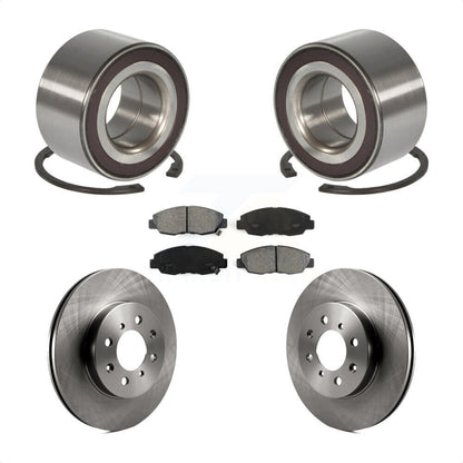 Wheel Bearing Disc Brake Rotor And Semi-Metallic Pad Front Kit For Honda Insight