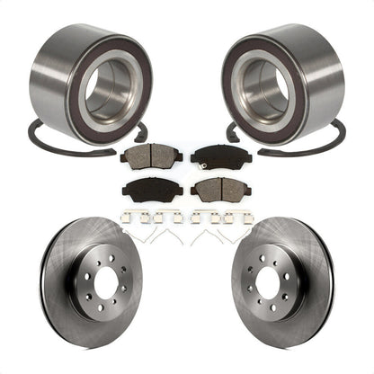 Wheel Bearing Disc Brake Rotors And Pads Front Kit For 2007-2008 Honda Fit
