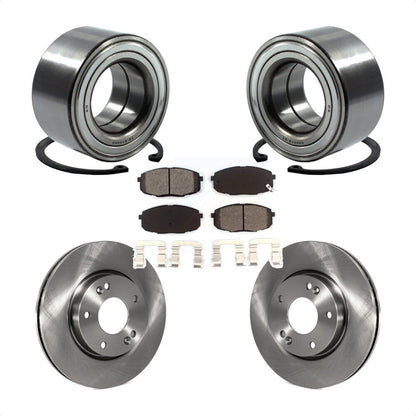 Wheel Bearing Disc Brake Rotors And Pads Front Kit For Hyundai Elantra