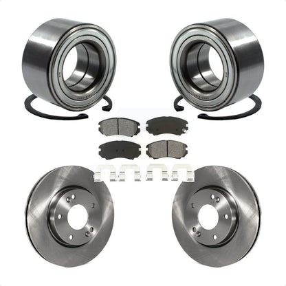 Wheel Bearing Disc Brake Rotors And Pads Front Kit For 2012-2013 Kia Soul