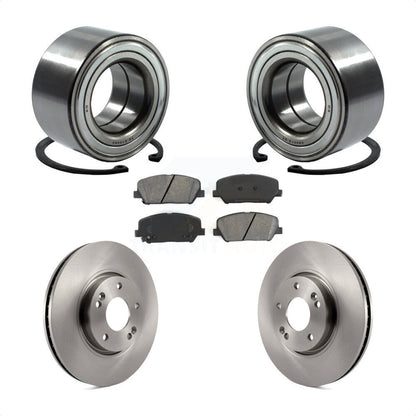 Wheel Bearing Brake Rotor Pads Front Kit For 13-15 Hyundai Veloster Turbocharged
