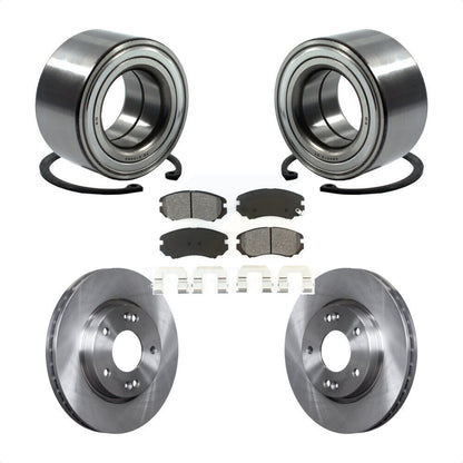 Wheel Bearing Disc Brake Rotors And Pads Front Kit For Hyundai Elantra