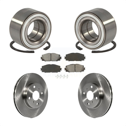 Wheel Bearing Disc Brake Rotor & Pad Front Kit For Toyota Yaris Prius C Scion iQ