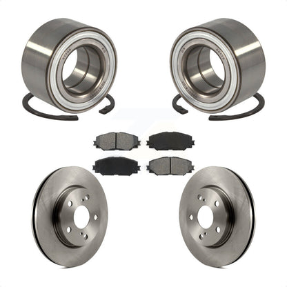 Wheel Bearing Disc Brake Rotors And Pads Front Kit For 2017-2018 Toyota Prius V