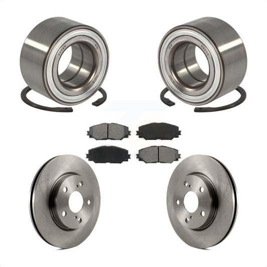 Wheel Bearing Disc Brake Rotors And Pads Front Kit For 2017-2018 Toyota Prius V