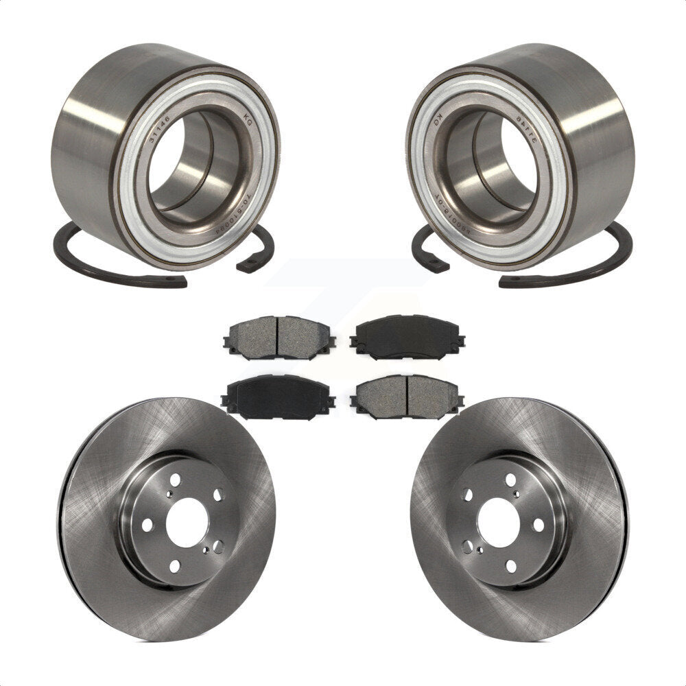 Wheel Bearing Disc Brake Rotors And Pads Front Kit For 2008-2014 Scion xD