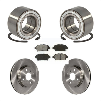 Wheel Bearing Disc Brake Rotors And Semi-Metallic Pads Front Kit For Scion iQ