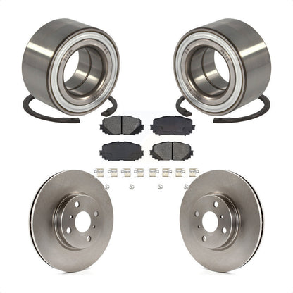 Wheel Bearing Disc Brake Rotor And Semi-Metallic Pads Front Kit For Toyota Yaris