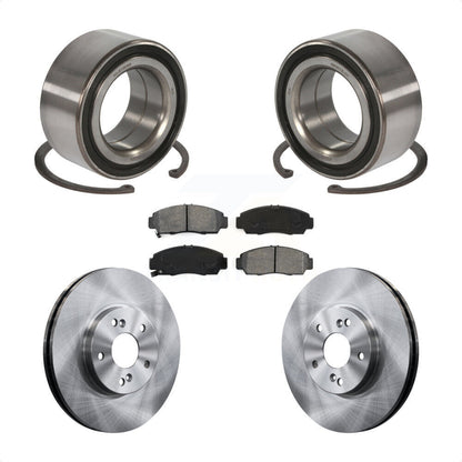 Wheel Bearing Disc Brake Rotors And Pads Front Kit For Honda Accord Acura TSX