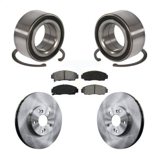 Wheel Bearing Disc Brake Rotors And Pads Front Kit For Honda Accord Acura TSX